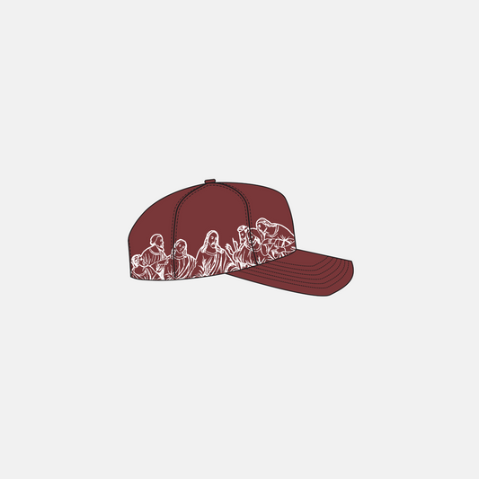 Last Supper Hat - Burgundy