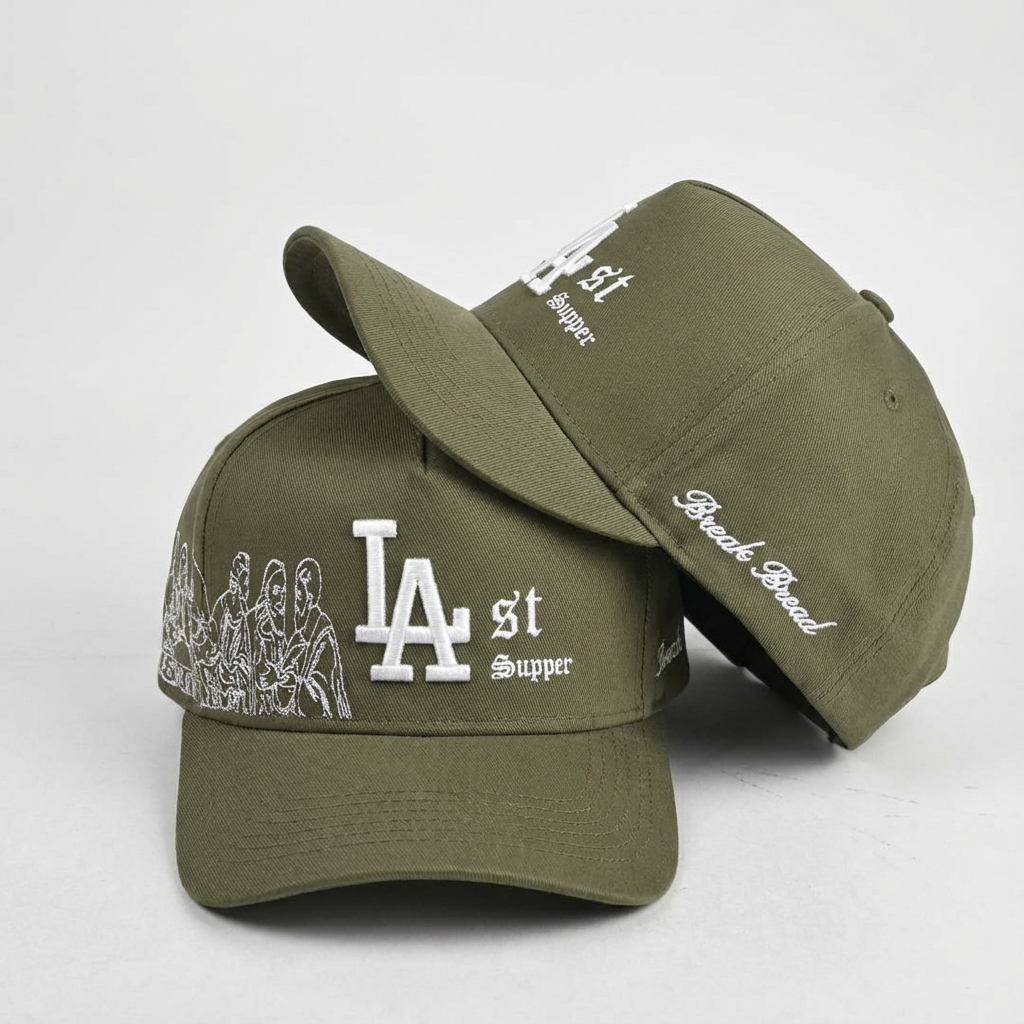 LA Last Supper Cap - Olive Green