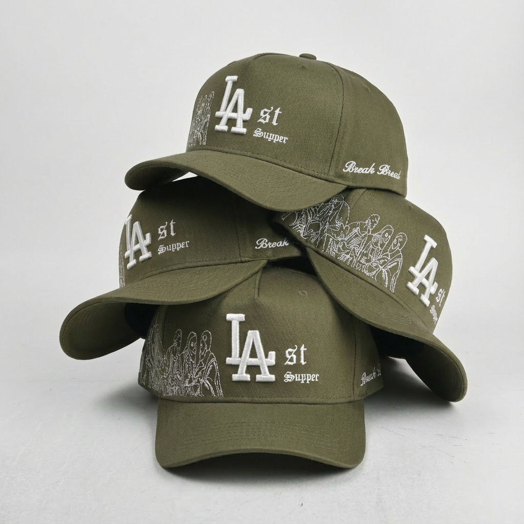 LA Last Supper Cap - Olive Green